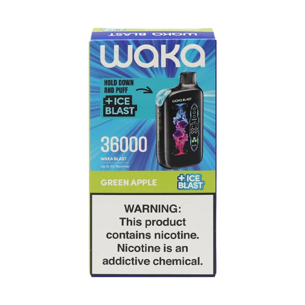 Pod Desechable Waka Blast 36k - Green Apple