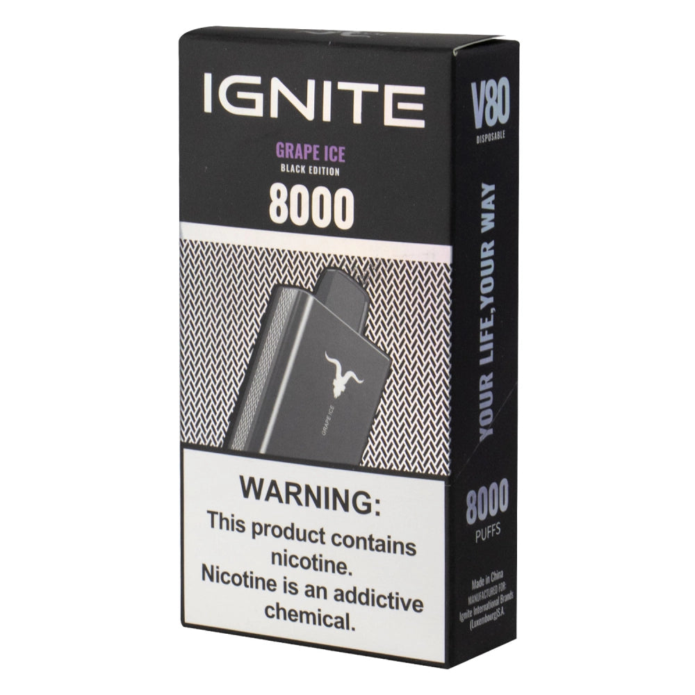 Pod Descartável Ignite V80 Grape Ice