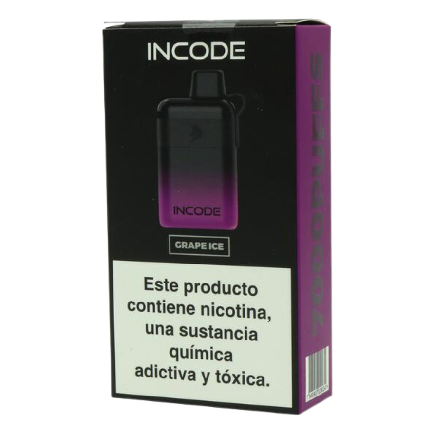 Pod Desechable Incode 7000 Puffs - Grape Ice