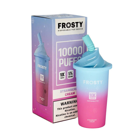 Pod Desechable Frosty 10.000 Puffs - Strawberry Cream