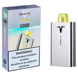 Pod descartável Ignite V50 5000 Puffs - Banana Ice