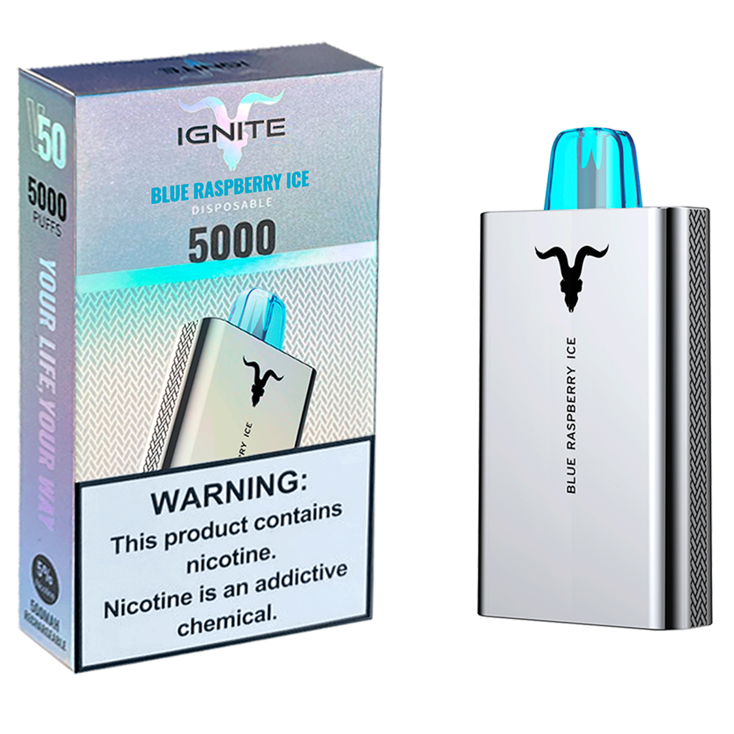 IGNITE V50 Blue Raspberry Ice – BCKPODS