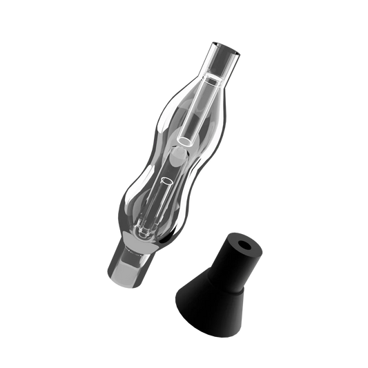 Borbulhador de vidro + adaptador de silicone Pro
