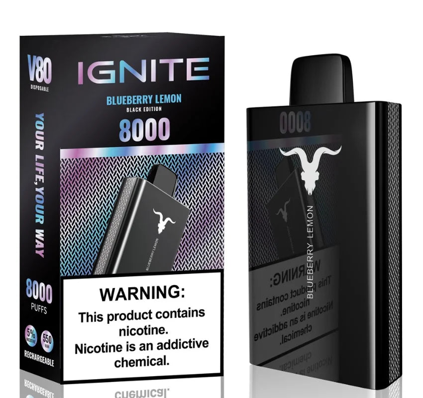 Pod Descartável Ignite V80 Blueberry Lemon