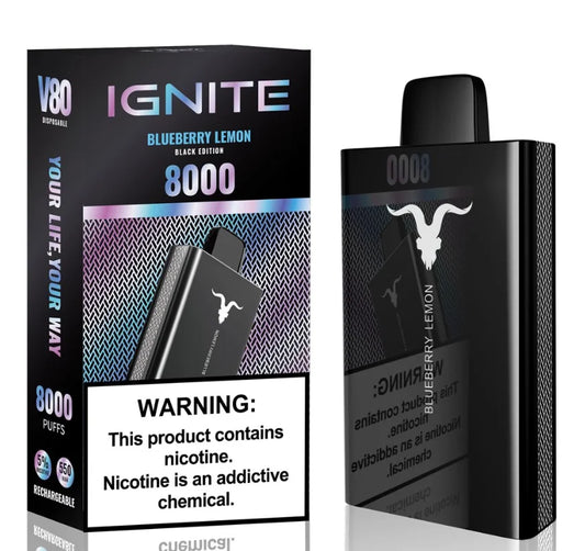 Pod Descartável Ignite V80 Blueberry Lemon