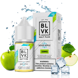 BLVK SALT PLUS SOUR APPLE ICE 30ML 50MG