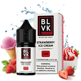 BLVK SALT REMIX STRAWBERRY ICE CREAM 30ML 50MG