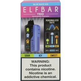 ELFBAR TRIO 40K BLUE RAZZ ICE