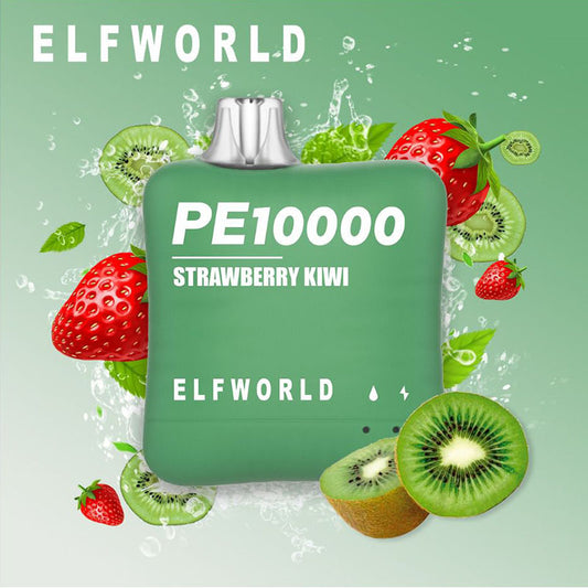 Pod Descartavel Elfbar Elfworld PE10000 Puffs - Strawberry Kiwi