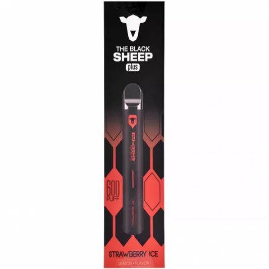 Pod Descartável Black Sheep 600 Puffs - Strawberry Ice