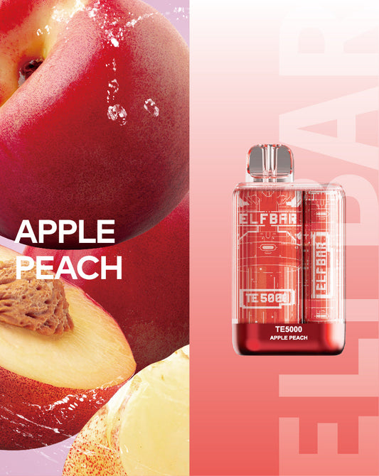 Pod Descartável Elfbar TE 5000 Puffs - Apple Peach