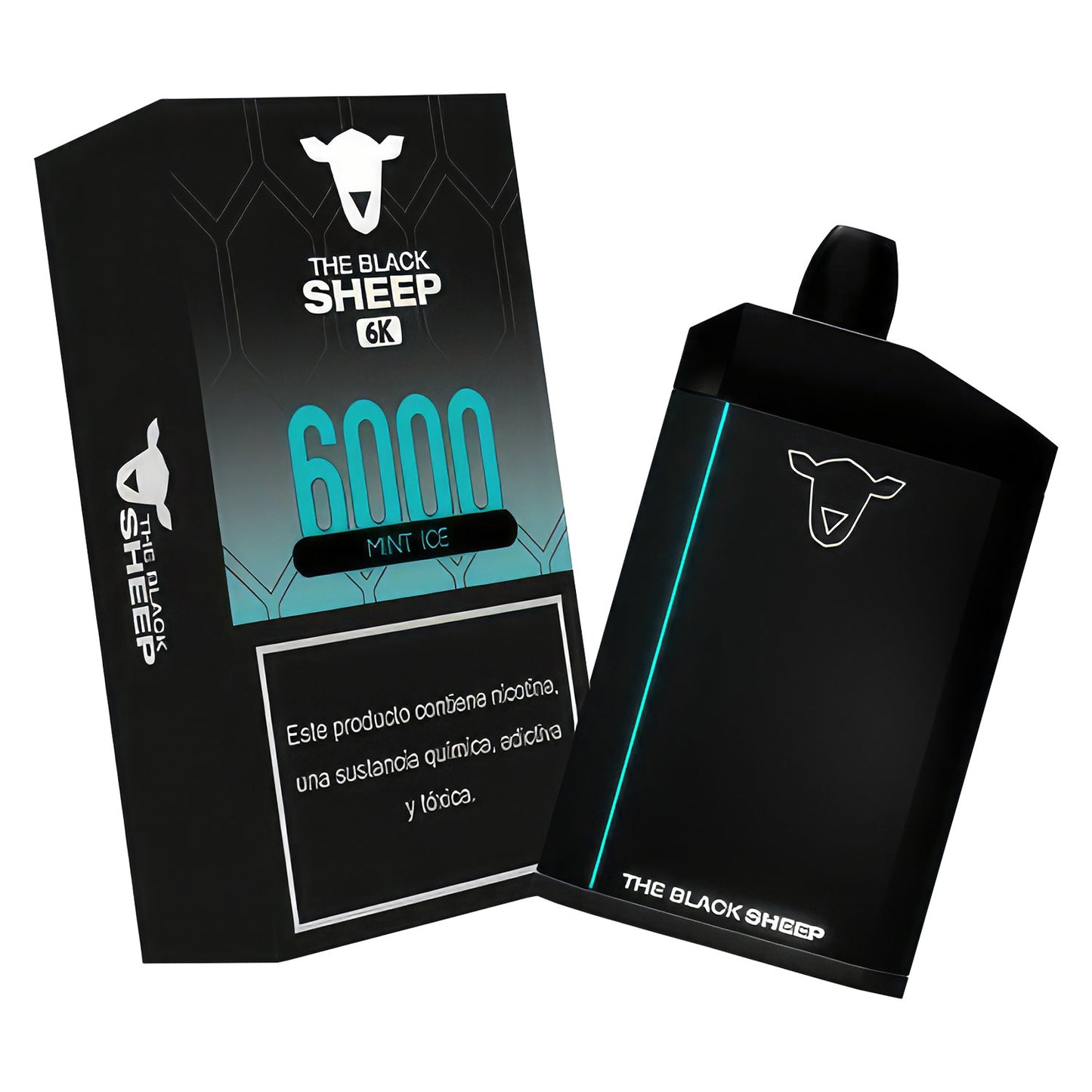 Pod Descartavel Black Sheep 6000 Puffs - Mint Ice