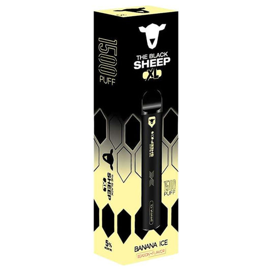 Pod Descartável Black Sheep 1500 Puffs - Banana Ice