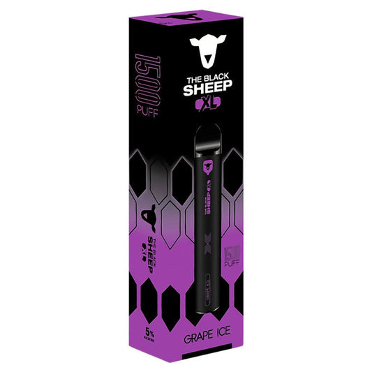 Pod Descartável Black Sheep 1500 Puffs - Grape Ice
