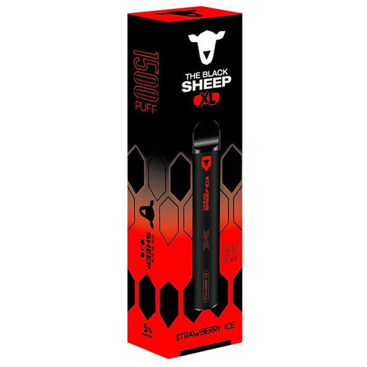 Pod Descartável Black Sheep 1500 Puffs - Strawberry Ice